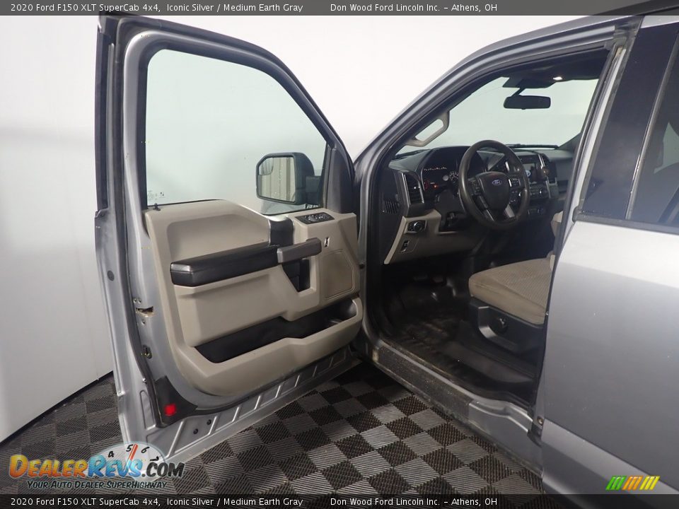 2020 Ford F150 XLT SuperCab 4x4 Iconic Silver / Medium Earth Gray Photo #20