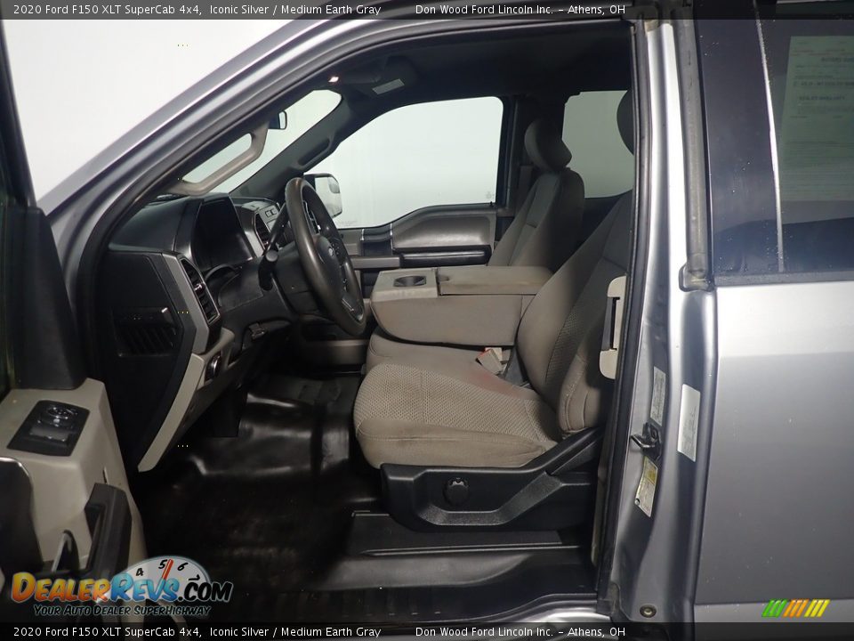 2020 Ford F150 XLT SuperCab 4x4 Iconic Silver / Medium Earth Gray Photo #21