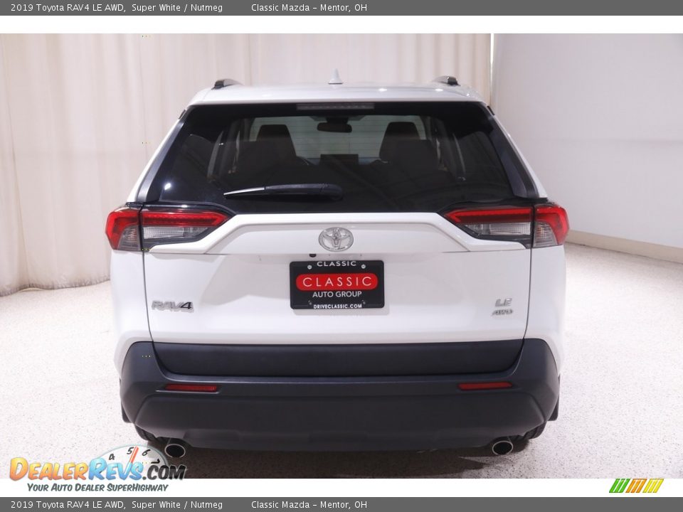 2019 Toyota RAV4 LE AWD Super White / Nutmeg Photo #21