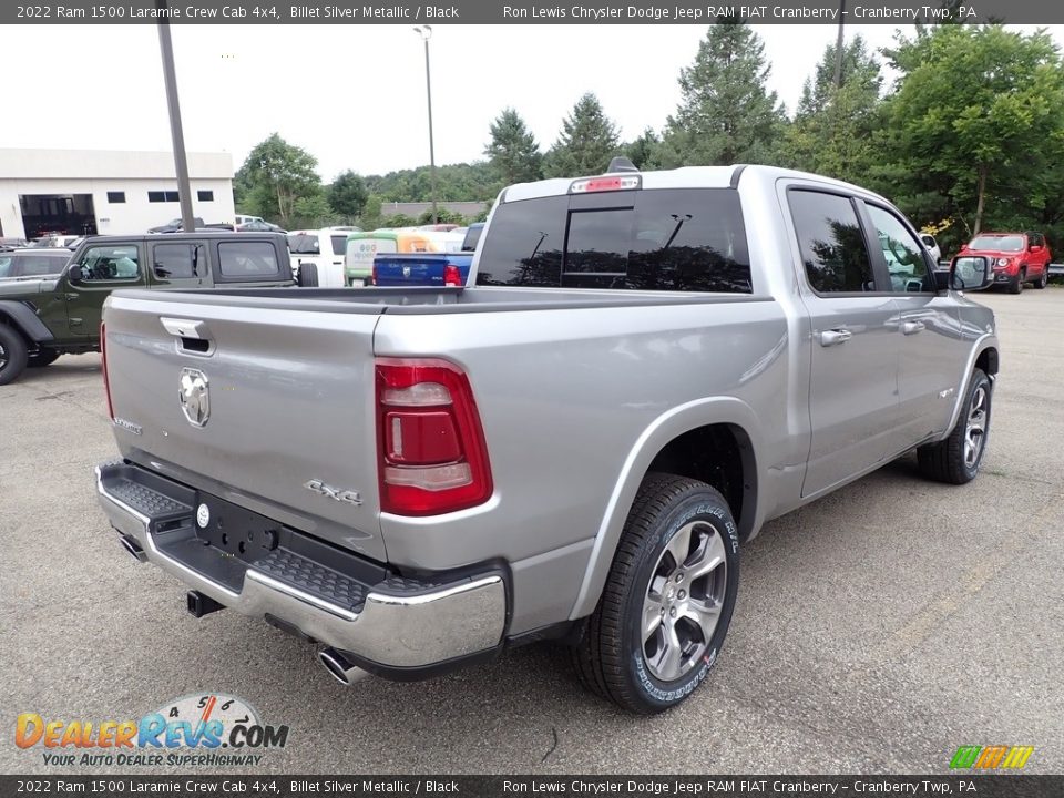 2022 Ram 1500 Laramie Crew Cab 4x4 Billet Silver Metallic / Black Photo #6