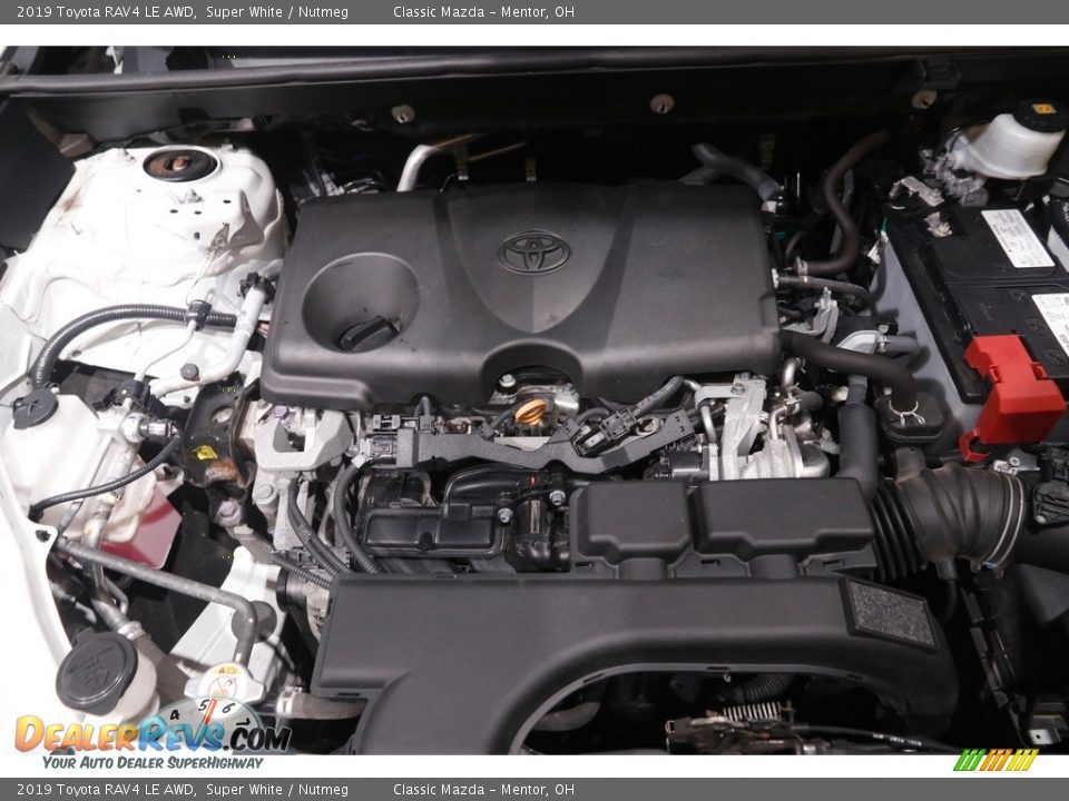 2019 Toyota RAV4 LE AWD Super White / Nutmeg Photo #22