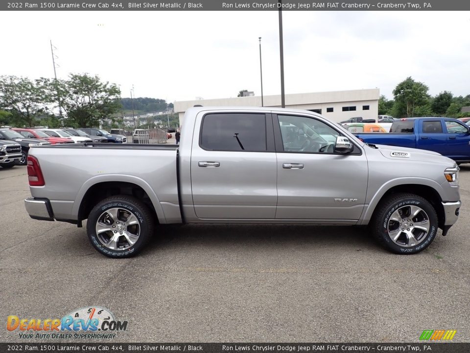 2022 Ram 1500 Laramie Crew Cab 4x4 Billet Silver Metallic / Black Photo #7