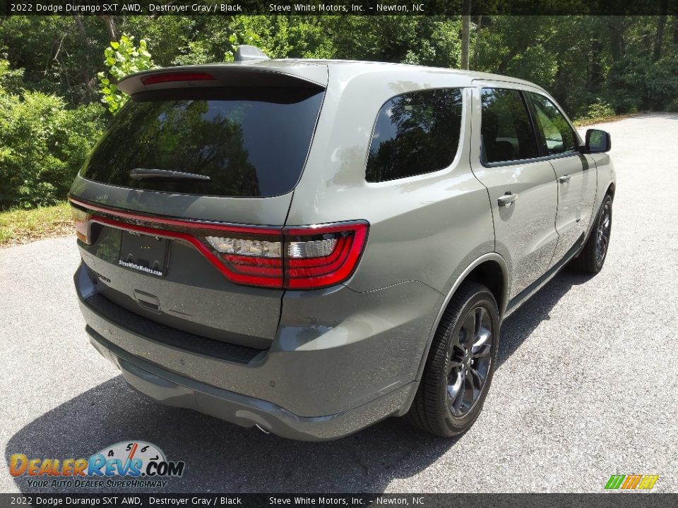 2022 Dodge Durango SXT AWD Destroyer Gray / Black Photo #6