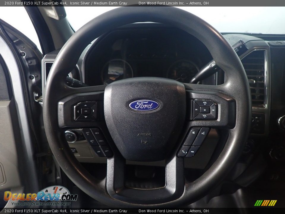 2020 Ford F150 XLT SuperCab 4x4 Iconic Silver / Medium Earth Gray Photo #26