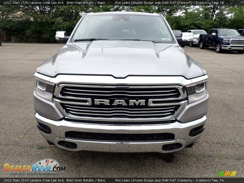 2022 Ram 1500 Laramie Crew Cab 4x4 Billet Silver Metallic / Black Photo #9