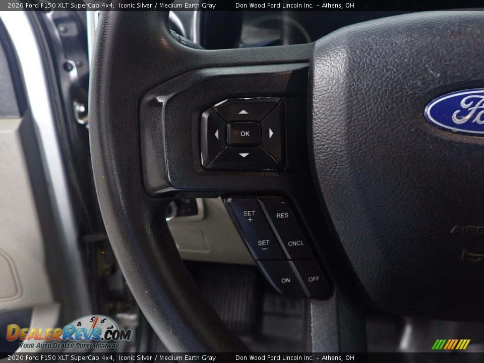 2020 Ford F150 XLT SuperCab 4x4 Iconic Silver / Medium Earth Gray Photo #28