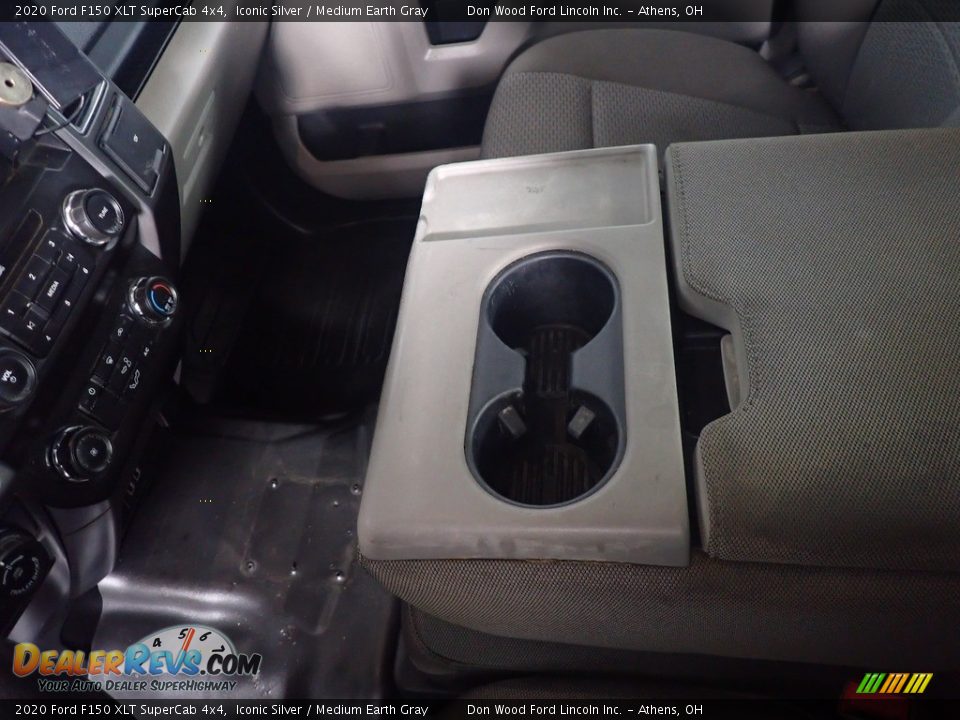 2020 Ford F150 XLT SuperCab 4x4 Iconic Silver / Medium Earth Gray Photo #32
