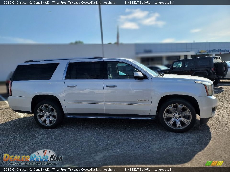 2016 GMC Yukon XL Denali 4WD White Frost Tricoat / Cocoa/Dark Atmosphere Photo #4