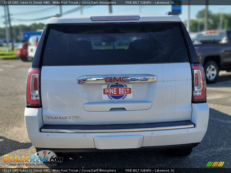 2016 GMC Yukon XL Denali 4WD White Frost Tricoat / Cocoa/Dark Atmosphere Photo #8