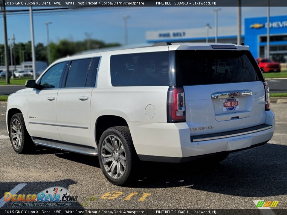 2016 GMC Yukon XL Denali 4WD White Frost Tricoat / Cocoa/Dark Atmosphere Photo #9