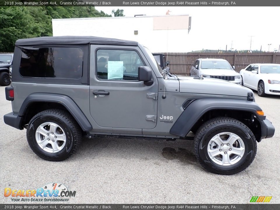 2018 Jeep Wrangler Sport 4x4 Granite Crystal Metallic / Black Photo #7