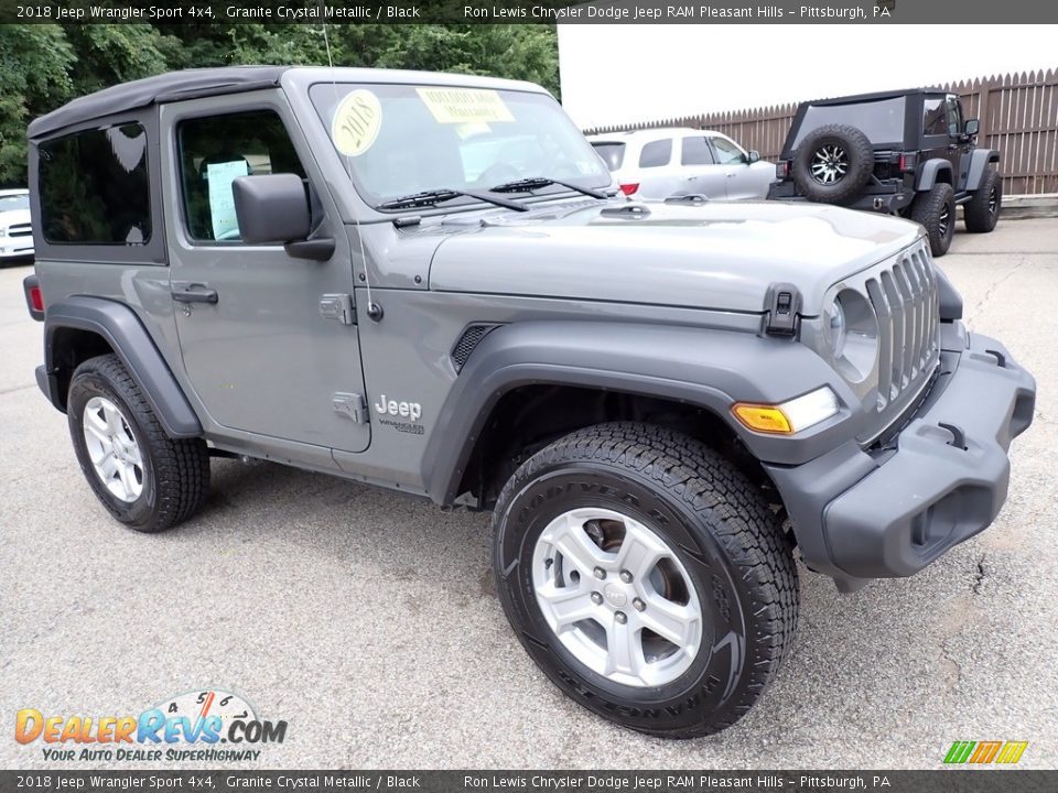 2018 Jeep Wrangler Sport 4x4 Granite Crystal Metallic / Black Photo #8