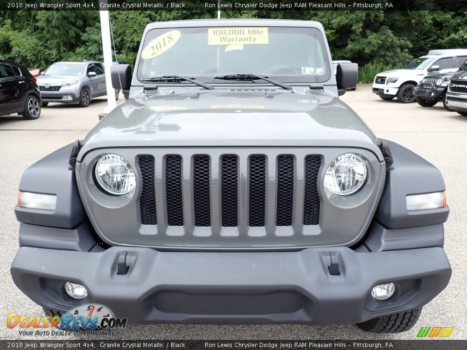 2018 Jeep Wrangler Sport 4x4 Granite Crystal Metallic / Black Photo #9