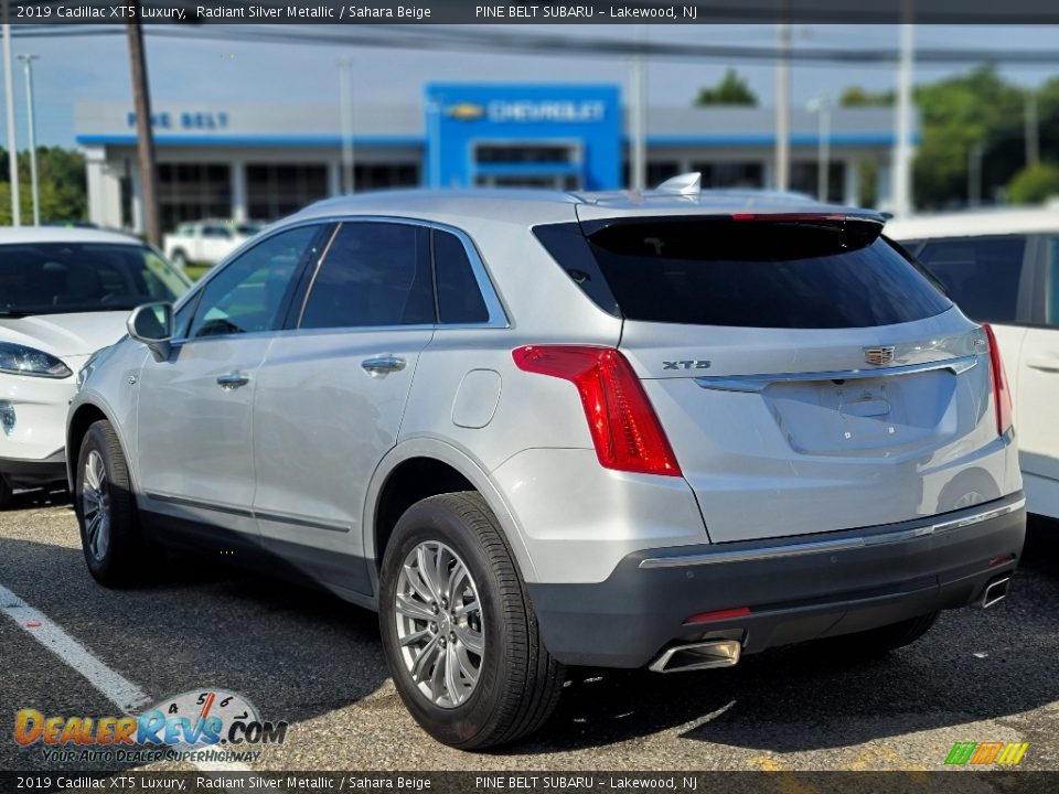 2019 Cadillac XT5 Luxury Radiant Silver Metallic / Sahara Beige Photo #7