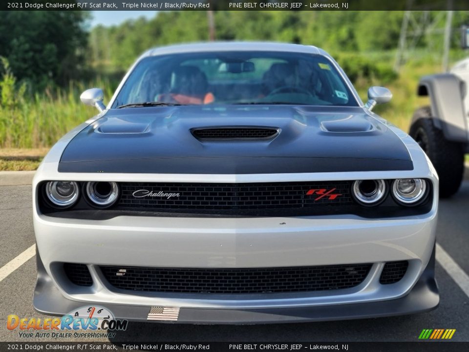 2021 Dodge Challenger R/T Scat Pack Triple Nickel / Black/Ruby Red Photo #2