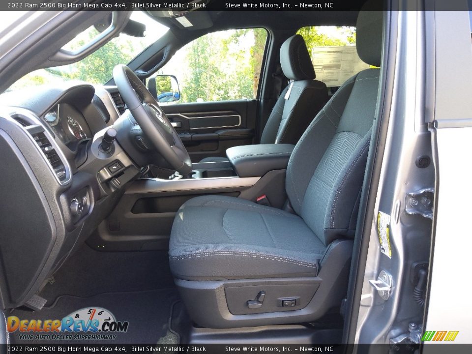 Black Interior - 2022 Ram 2500 Big Horn Mega Cab 4x4 Photo #11