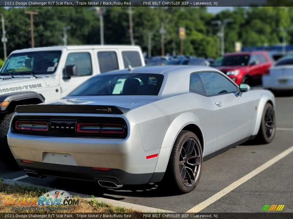 2021 Dodge Challenger R/T Scat Pack Triple Nickel / Black/Ruby Red Photo #6