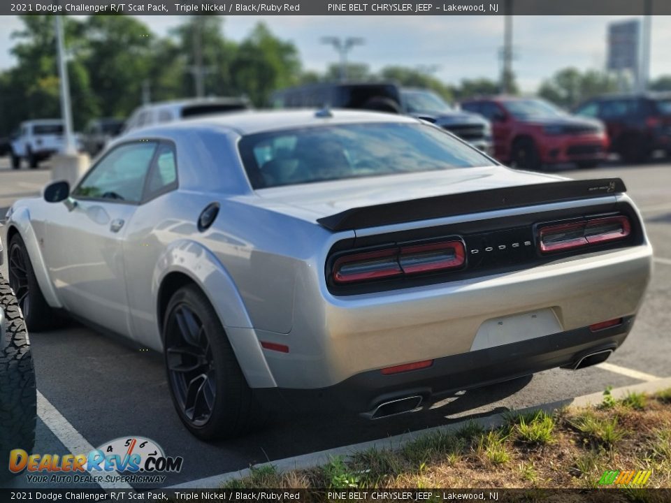 2021 Dodge Challenger R/T Scat Pack Triple Nickel / Black/Ruby Red Photo #8