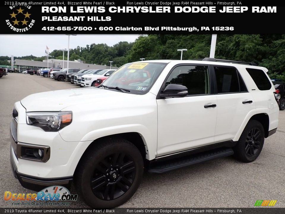 2019 Toyota 4Runner Limited 4x4 Blizzard White Pearl / Black Photo #1