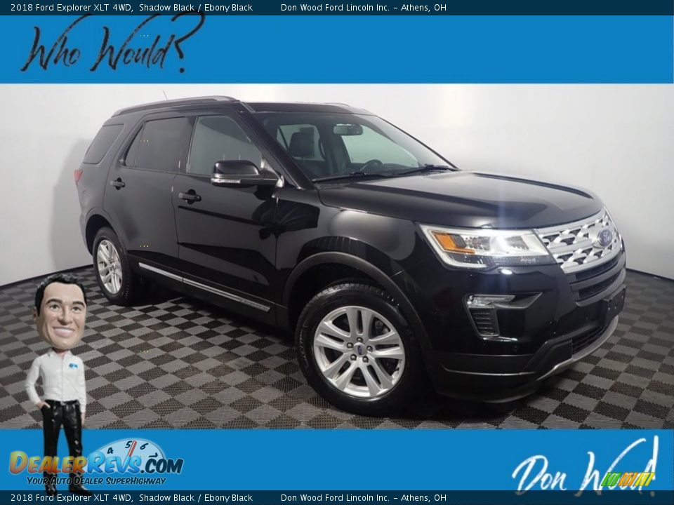 2018 Ford Explorer XLT 4WD Shadow Black / Ebony Black Photo #1