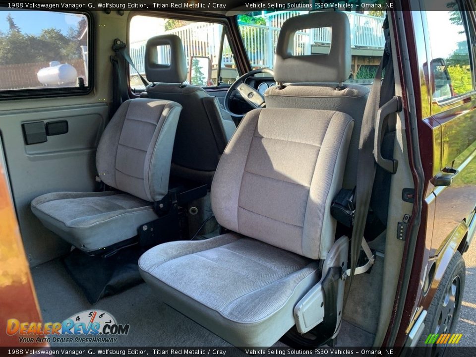 Rear Seat of 1988 Volkswagen Vanagon GL Wolfsburg Edition Photo #5