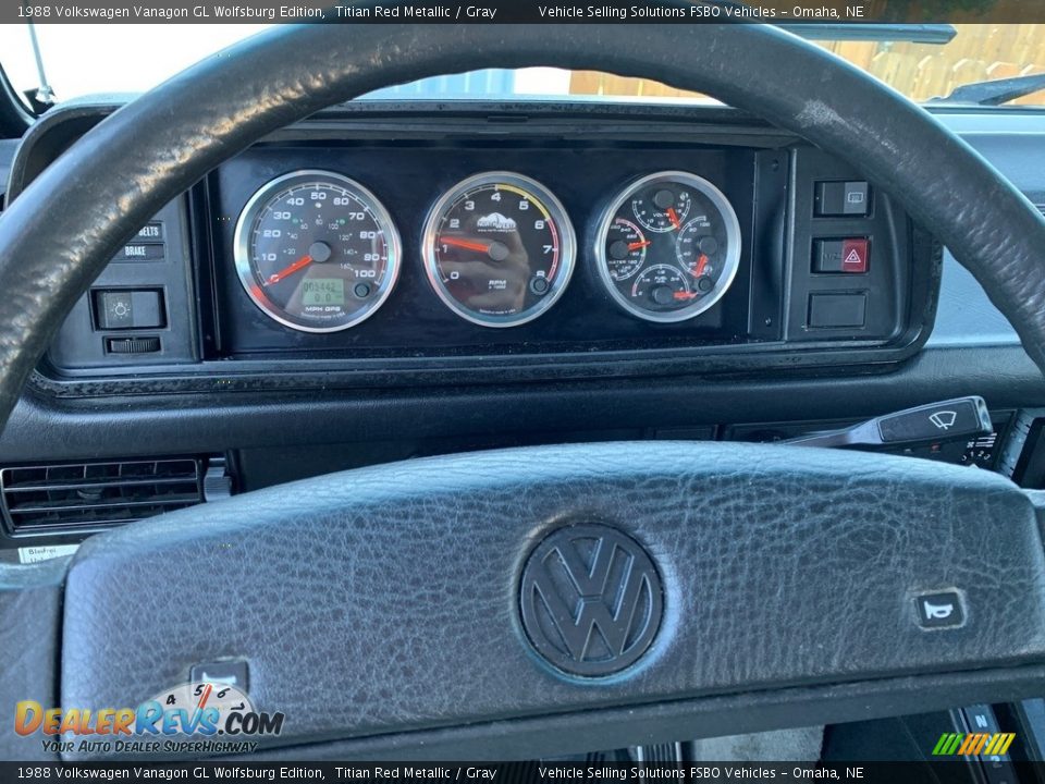 1988 Volkswagen Vanagon GL Wolfsburg Edition Gauges Photo #9