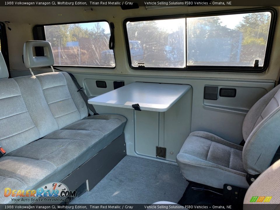 Rear Seat of 1988 Volkswagen Vanagon GL Wolfsburg Edition Photo #11