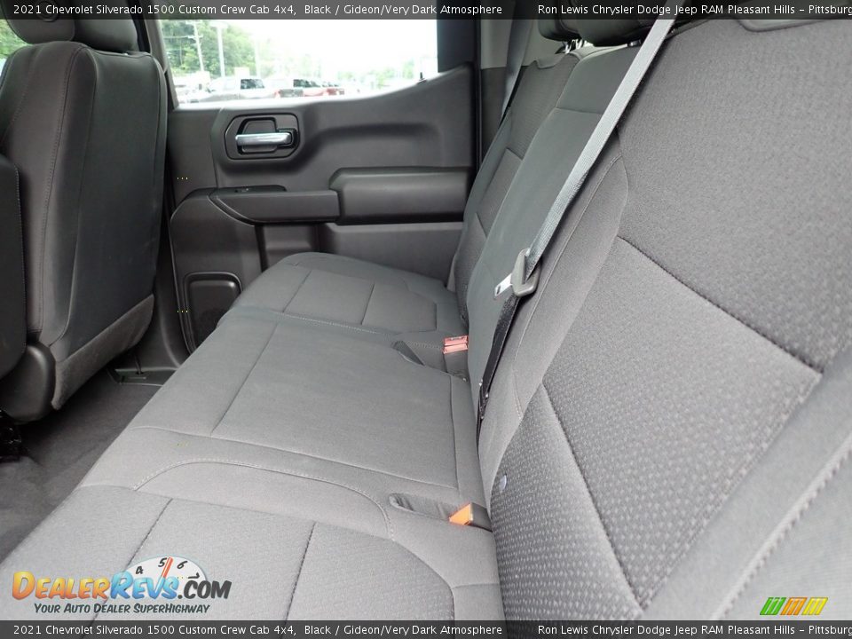 2021 Chevrolet Silverado 1500 Custom Crew Cab 4x4 Black / Gideon/Very Dark Atmosphere Photo #11