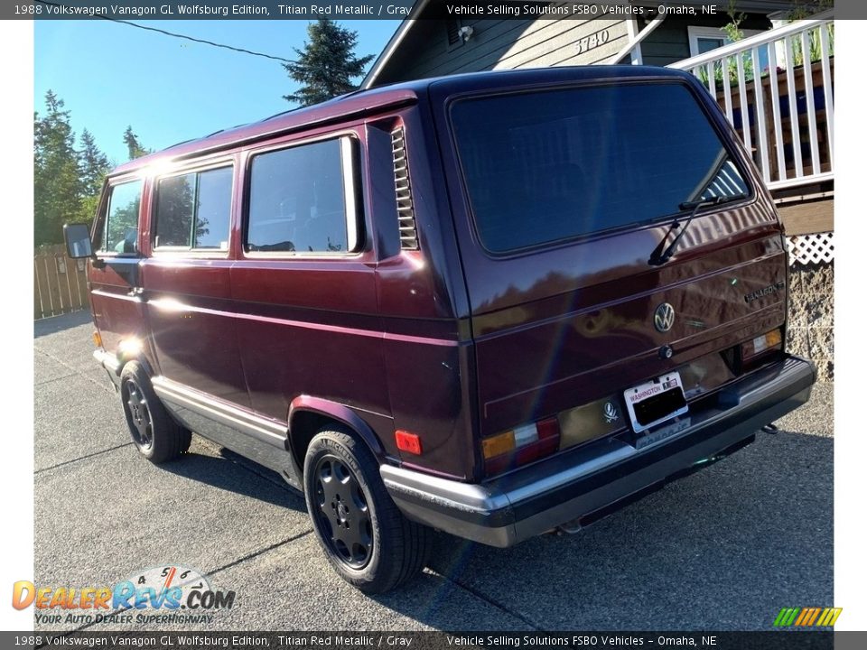 1988 Volkswagen Vanagon GL Wolfsburg Edition Titian Red Metallic / Gray Photo #19