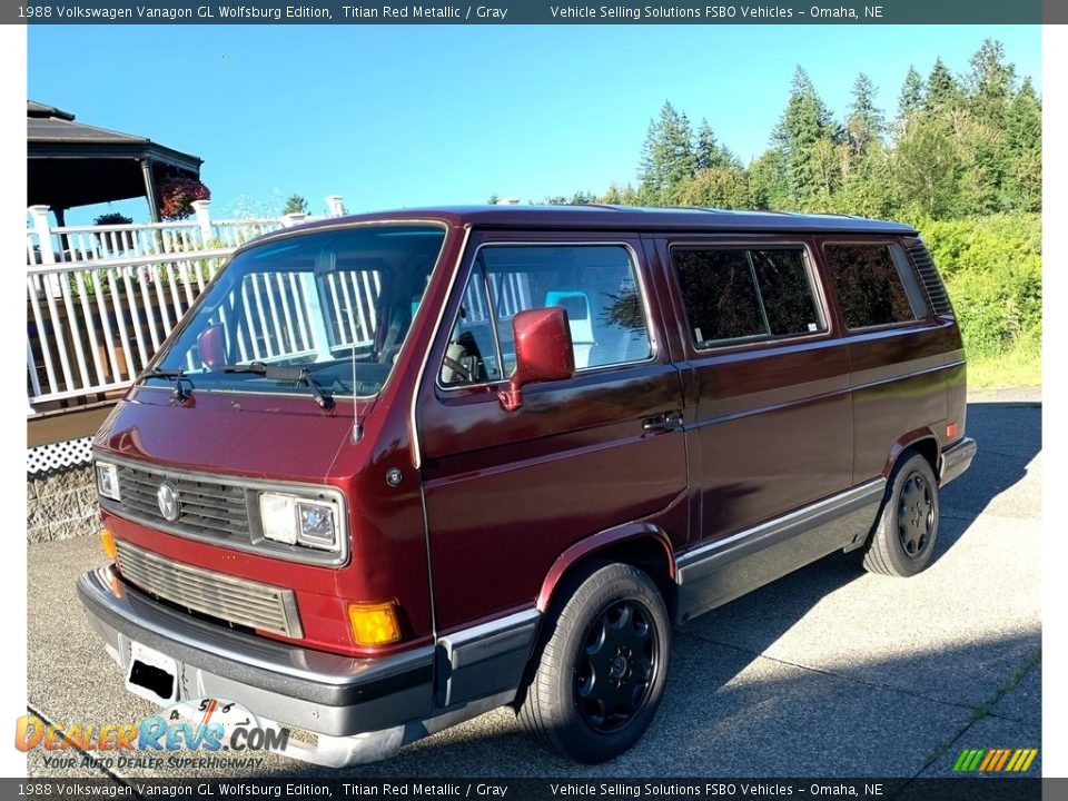 Titian Red Metallic 1988 Volkswagen Vanagon GL Wolfsburg Edition Photo #20