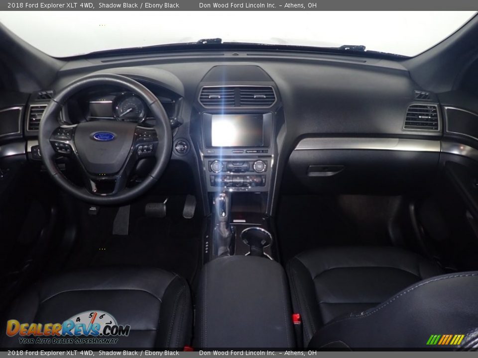 2018 Ford Explorer XLT 4WD Shadow Black / Ebony Black Photo #28