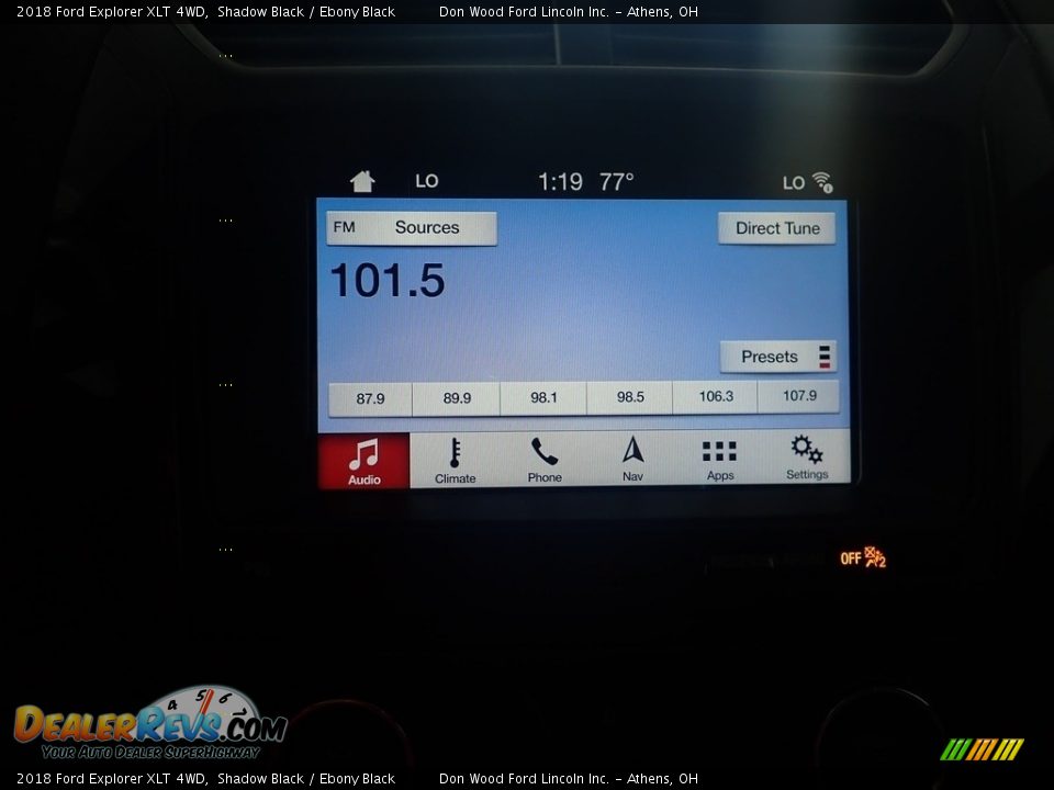 2018 Ford Explorer XLT 4WD Shadow Black / Ebony Black Photo #30