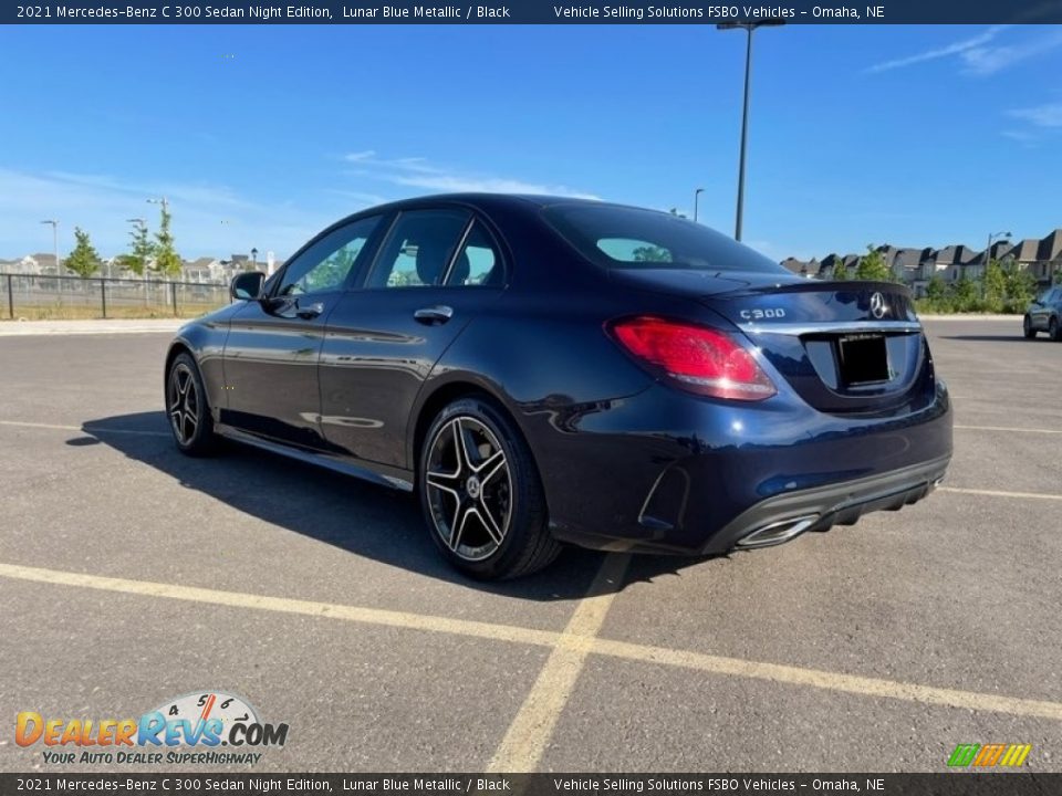 2021 Mercedes-Benz C 300 Sedan Night Edition Lunar Blue Metallic / Black Photo #3