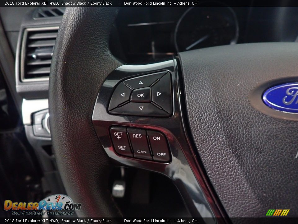 2018 Ford Explorer XLT 4WD Shadow Black / Ebony Black Photo #33