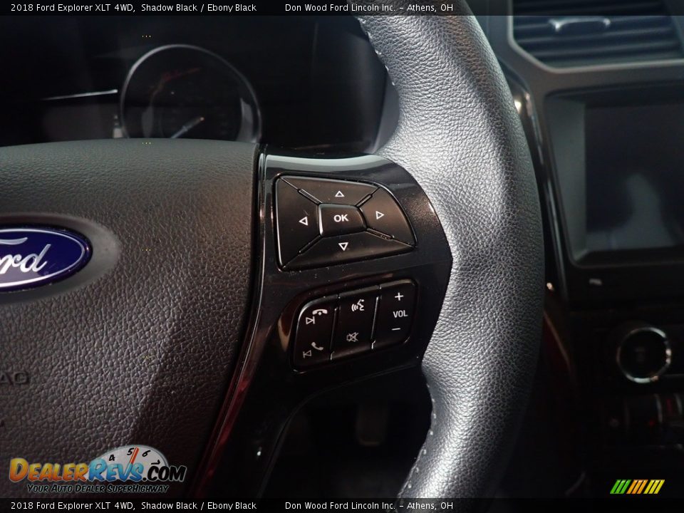 2018 Ford Explorer XLT 4WD Shadow Black / Ebony Black Photo #34
