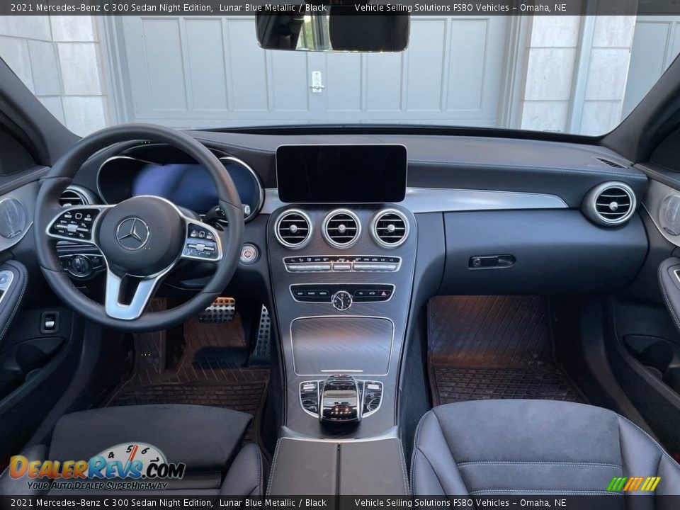 Dashboard of 2021 Mercedes-Benz C 300 Sedan Night Edition Photo #5