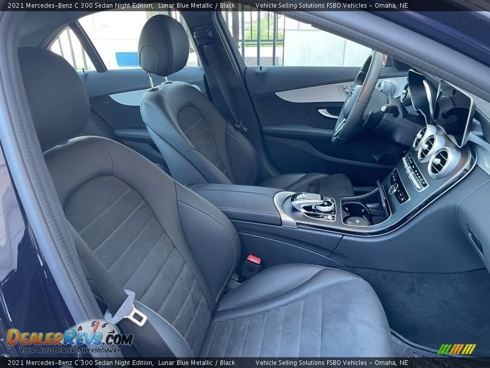 Front Seat of 2021 Mercedes-Benz C 300 Sedan Night Edition Photo #7