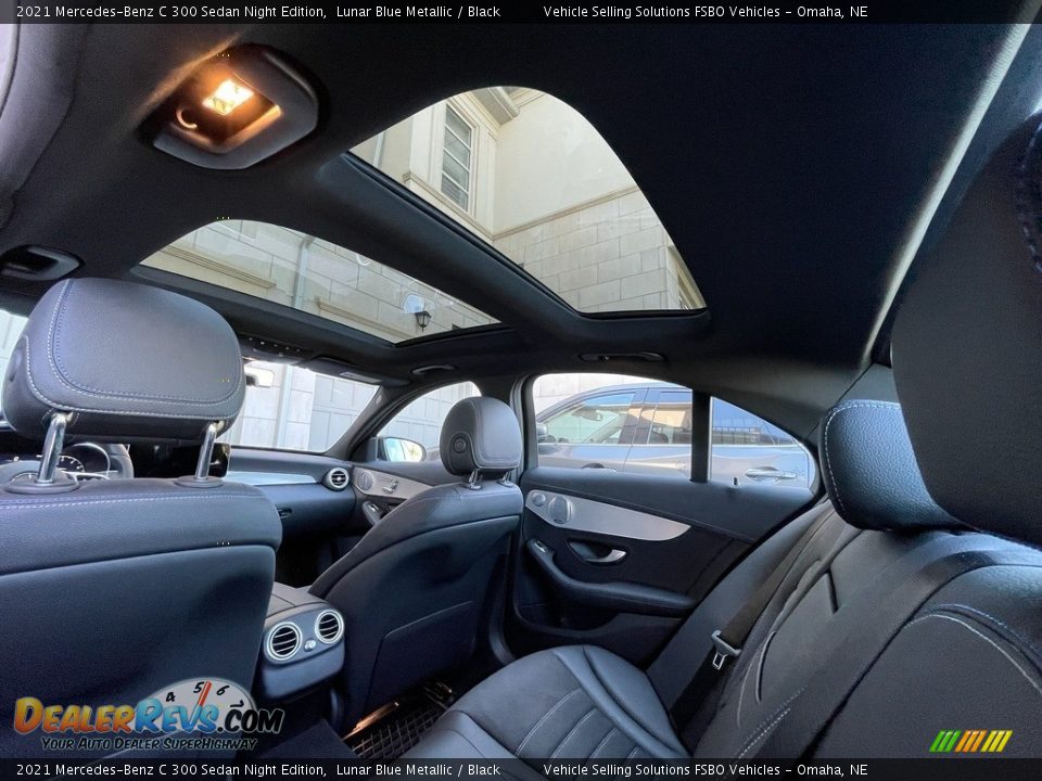 Rear Seat of 2021 Mercedes-Benz C 300 Sedan Night Edition Photo #8