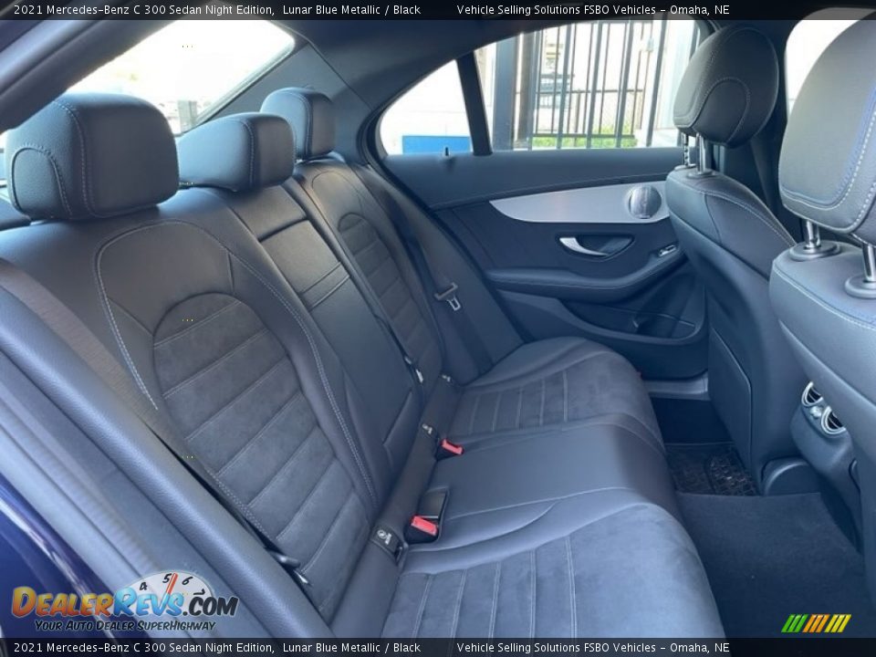 Rear Seat of 2021 Mercedes-Benz C 300 Sedan Night Edition Photo #9