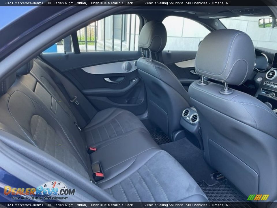 Rear Seat of 2021 Mercedes-Benz C 300 Sedan Night Edition Photo #10