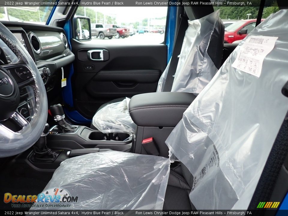 2022 Jeep Wrangler Unlimited Sahara 4x4 Hydro Blue Pearl / Black Photo #11