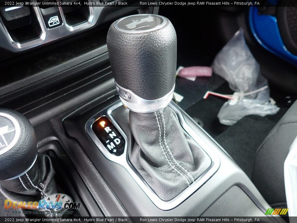 2022 Jeep Wrangler Unlimited Sahara 4x4 Hydro Blue Pearl / Black Photo #16