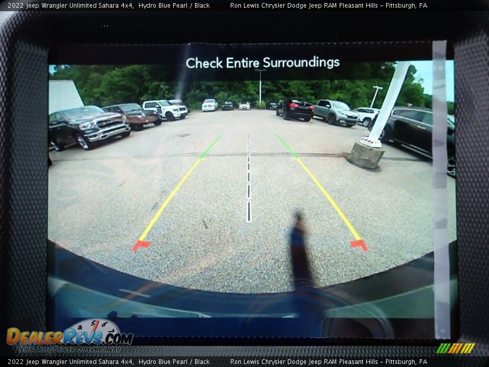 2022 Jeep Wrangler Unlimited Sahara 4x4 Hydro Blue Pearl / Black Photo #19