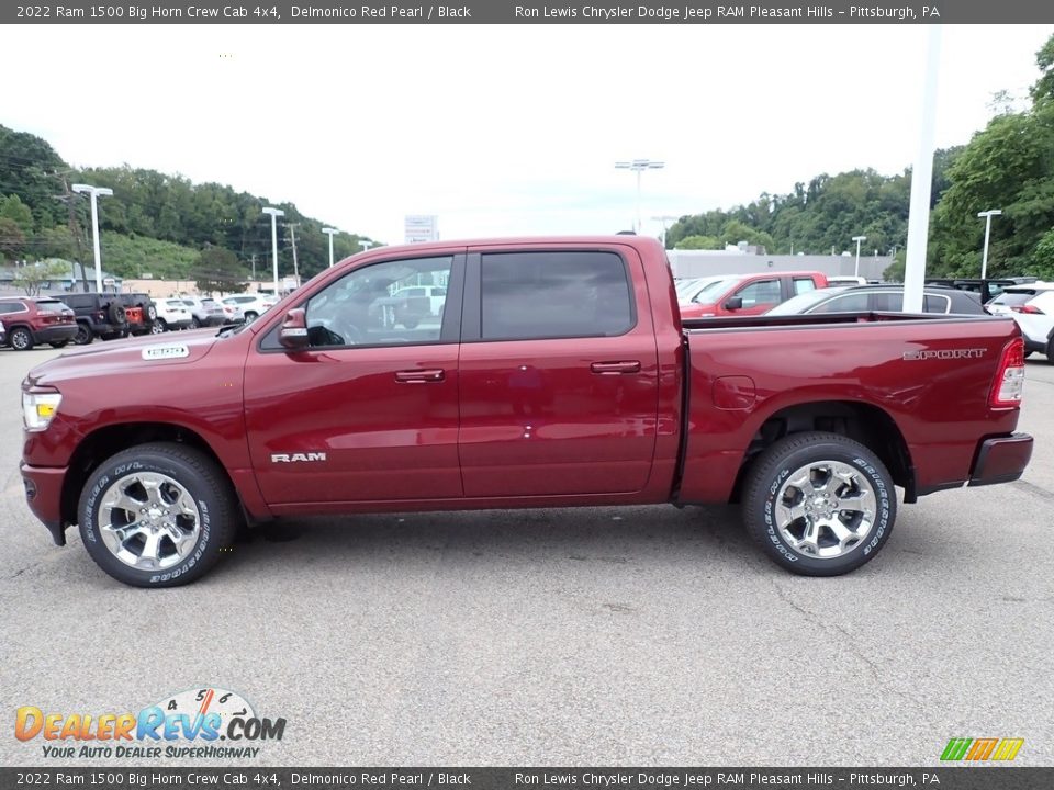 2022 Ram 1500 Big Horn Crew Cab 4x4 Delmonico Red Pearl / Black Photo #2