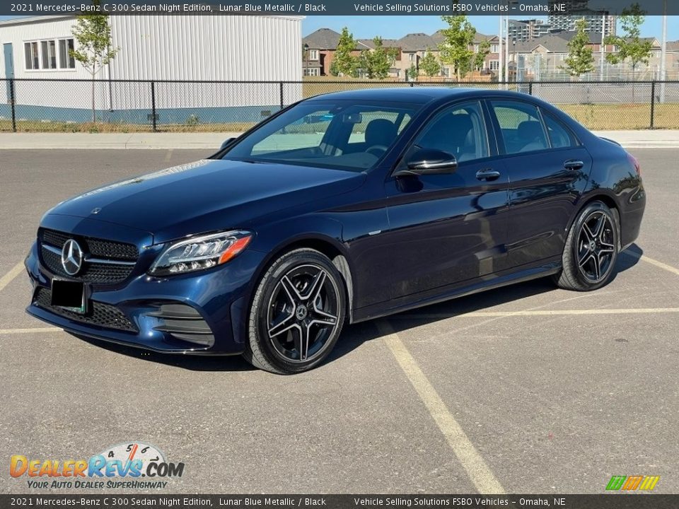 Front 3/4 View of 2021 Mercedes-Benz C 300 Sedan Night Edition Photo #25