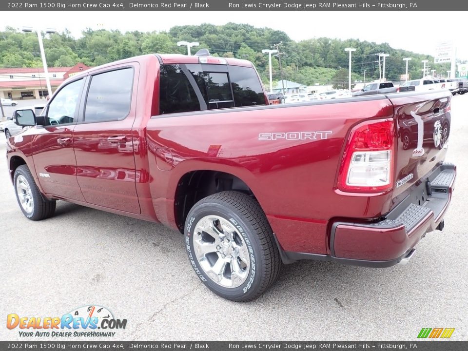 2022 Ram 1500 Big Horn Crew Cab 4x4 Delmonico Red Pearl / Black Photo #3