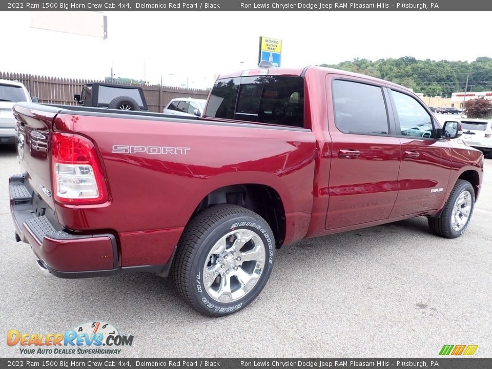 2022 Ram 1500 Big Horn Crew Cab 4x4 Delmonico Red Pearl / Black Photo #5