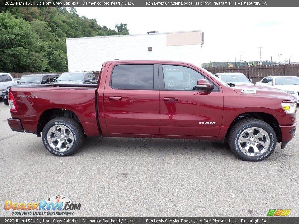 2022 Ram 1500 Big Horn Crew Cab 4x4 Delmonico Red Pearl / Black Photo #6