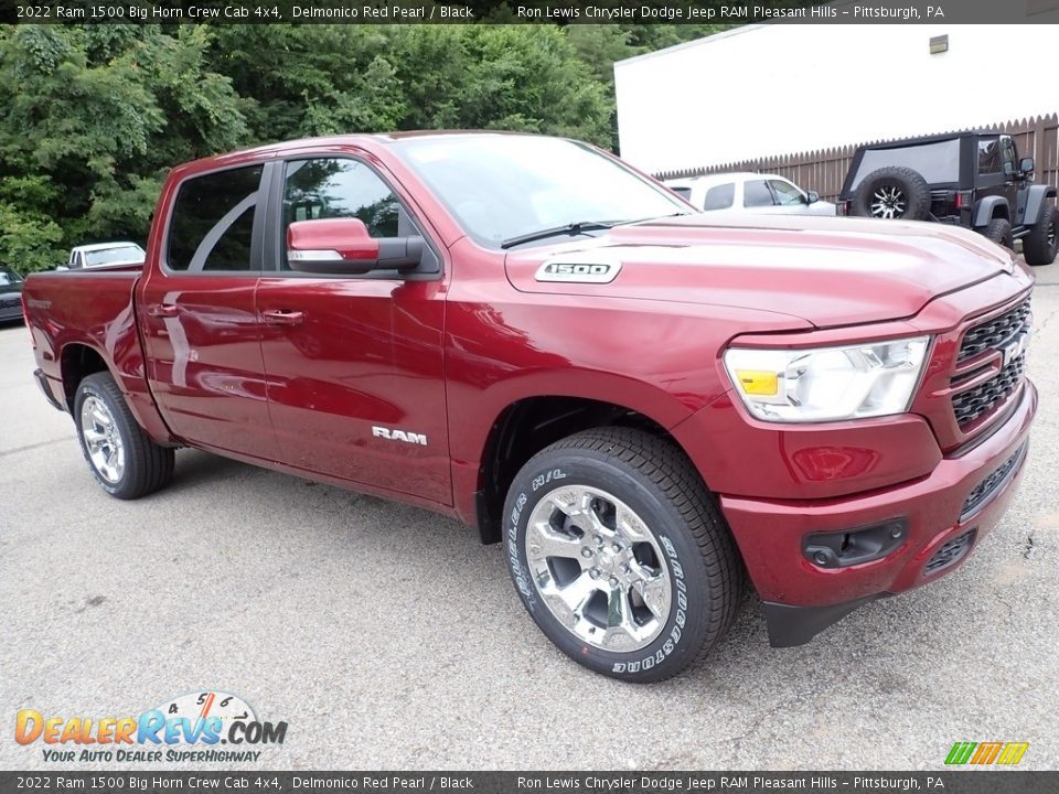 2022 Ram 1500 Big Horn Crew Cab 4x4 Delmonico Red Pearl / Black Photo #7