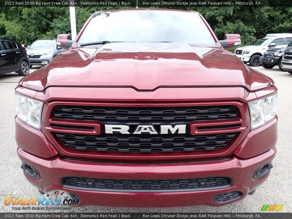 2022 Ram 1500 Big Horn Crew Cab 4x4 Delmonico Red Pearl / Black Photo #8